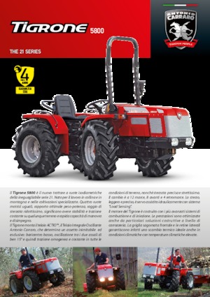 4WD ट्रैक्टर Carraro Tigrone 5800