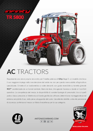 4WD ट्रैक्टर Carraro TR 5800 Infinity 