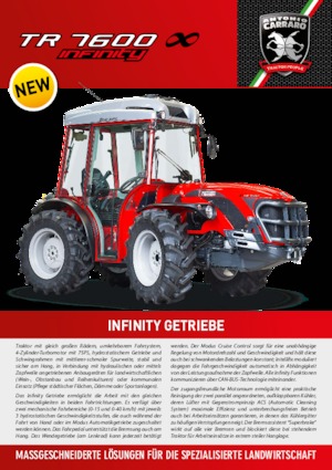 4WD ट्रैक्टर Carraro TR 7600 Infinity