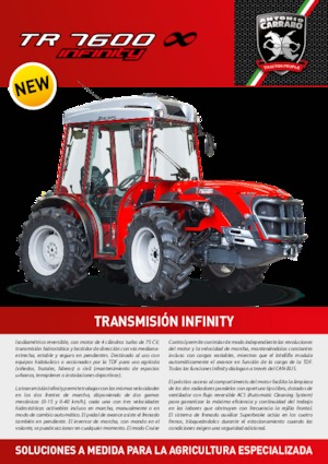 4WD ट्रैक्टर Carraro TR 7600 Infinity