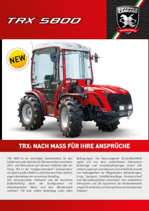 4WD ट्रैक्टर Carraro TRX 5800