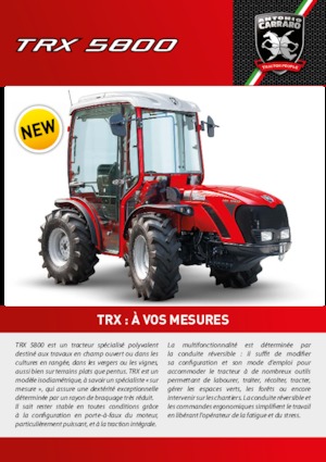 4WD ट्रैक्टर Carraro TRX 5800