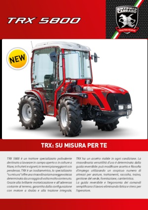 4WD ट्रैक्टर Carraro TRX 5800