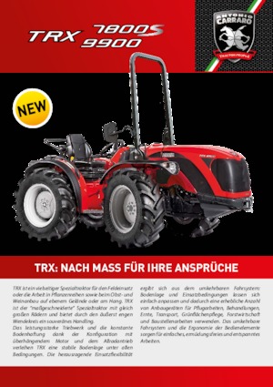 4WD ट्रैक्टर Carraro TRX 7800 S
