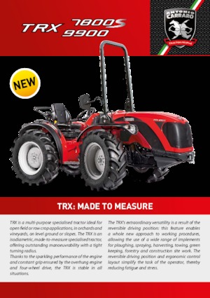 4WD ट्रैक्टर Carraro TRX 7800 S