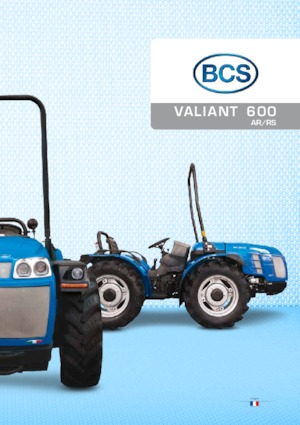 4WD ट्रैक्टर BCS Valiant 600 RS
