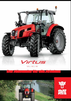 4WD ट्रैक्टर SAME Virtus 120