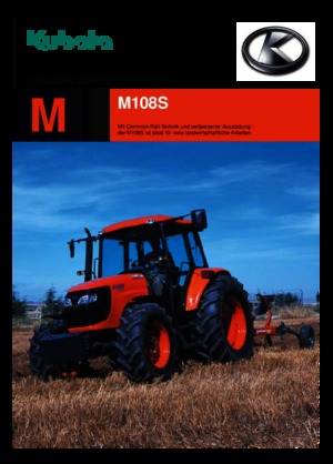 4WD ट्रैक्टर Kubota M 108 S