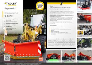 एडजस्टेबल स्नोप्लो Adler V 135