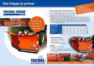 एडजस्टेबल स्नोप्लो Tuchel Vario 370