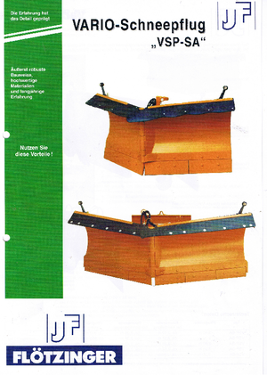एडजस्टेबल स्नोप्लो Flötzinger VSP SA 320