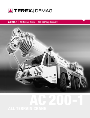 ऑल-टेरेन क्रेन Terex-Demag AC 200-1 (10x8x8)