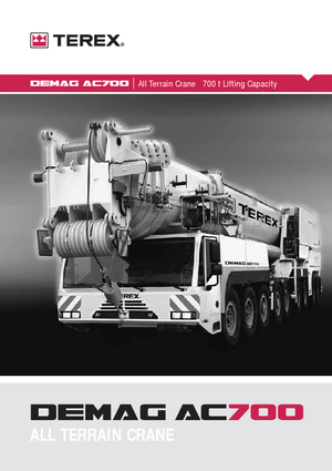 ऑल-टेरेन क्रेन Terex-Demag AC 700 (18x8x16)