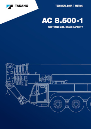 ऑल-टेरेन क्रेन Tadano AC 8.500-1