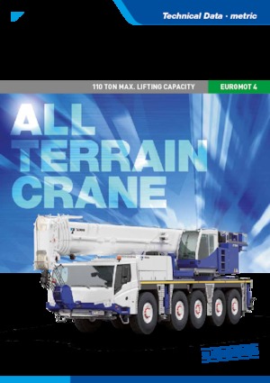 ऑल-टेरेन क्रेन Tadano ATF 110G-5 