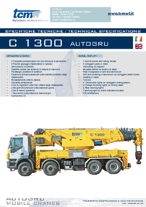 ऑल-टेरेन क्रेन tcm C 1300 (8x4x4)