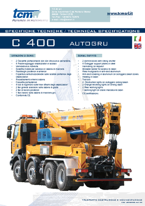 ऑल-टेरेन क्रेन tcm C 400.26 (6x4x4)