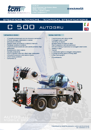 ऑल-टेरेन क्रेन tcm C 500  (6x4x4)