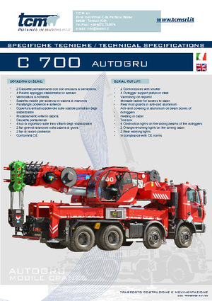 ऑल-टेरेन क्रेन tcm C 700 (6x4x4)