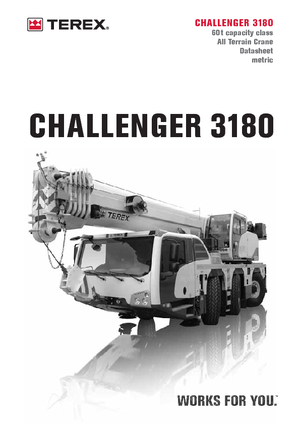 ऑल-टेरेन क्रेन Terex-Demag Challenger 3180 (6x4x6)