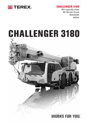 ऑल-टेरेन क्रेन Terex-Demag Challenger 3180 (6x4x6)