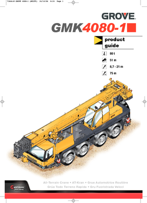 ऑल-टेरेन क्रेन Grove GMK 4080-1 (8x6x8)