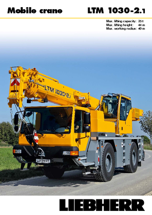 ऑल-टेरेन क्रेन Liebherr LTM 1030-2.1 