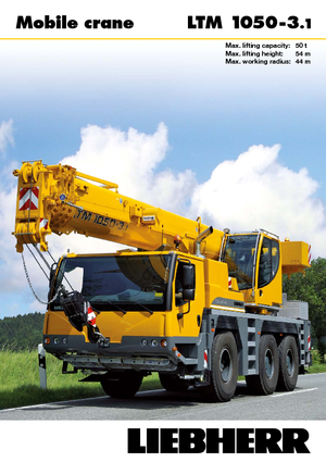 ऑल-टेरेन क्रेन Liebherr LTM 1050-3.1 