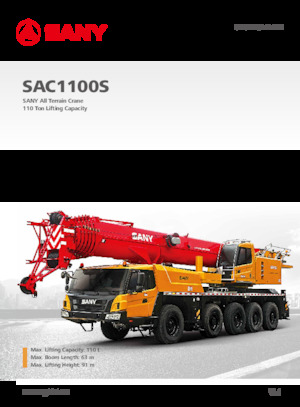 ऑल-टेरेन क्रेन Sany SAC1100S