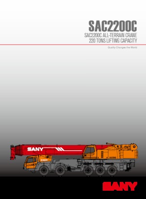 ऑल-टेरेन क्रेन Sany SAC2200C