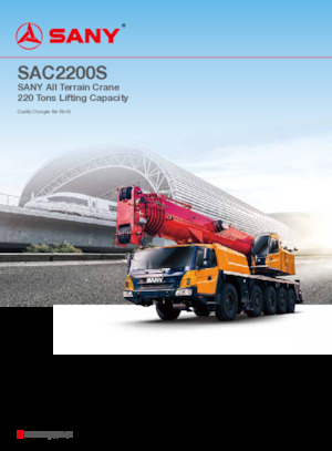 ऑल-टेरेन क्रेन Sany SAC2200S