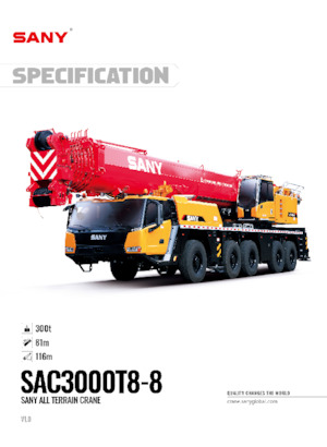 ऑल-टेरेन क्रेन Sany SAC3000T8-8