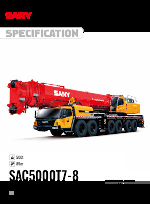 ऑल-टेरेन क्रेन Sany SAC5000T7-8