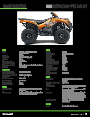 ऑल-टेरेन व्हीकल (एटीवी) और क्वाड Kawasaki BRUTE FORCE 300 