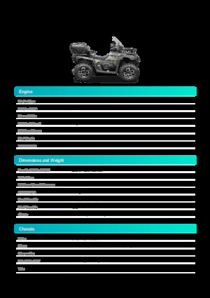 ऑल-टेरेन व्हीकल (एटीवी) और क्वाड CFMOTO CFORCE 625 TOURING OVERLAND