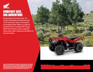 ऑल-टेरेन व्हीकल (एटीवी) और क्वाड Honda FourTrax Recon
