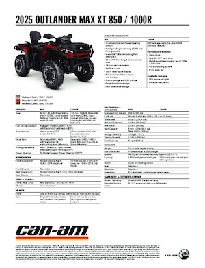 ऑल-टेरेन व्हीकल (एटीवी) और क्वाड can-am OUTLANDER MAX XT 1000R