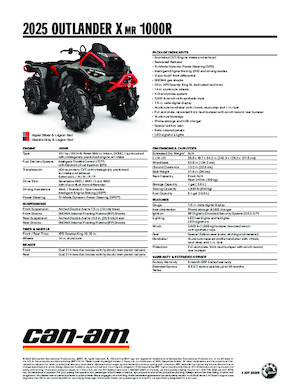 ऑल-टेरेन व्हीकल (एटीवी) और क्वाड can-am OUTLANDER X MR 1000R
