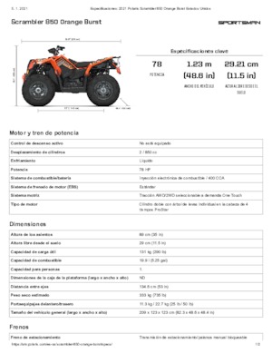 ऑल-टेरेन व्हीकल (एटीवी) और क्वाड Polaris Scrambler 850