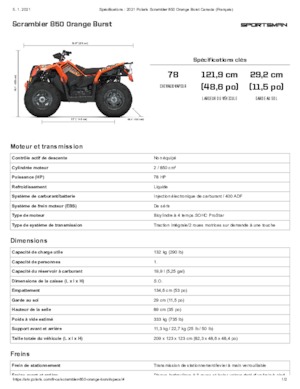 ऑल-टेरेन व्हीकल (एटीवी) और क्वाड Polaris Scrambler 850