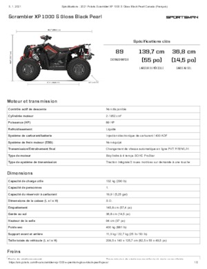 ऑल-टेरेन व्हीकल (एटीवी) और क्वाड Polaris Scrambler XP 1000 S