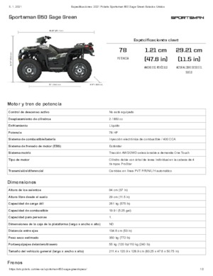 ऑल-टेरेन व्हीकल (एटीवी) और क्वाड Polaris Sportsman 850