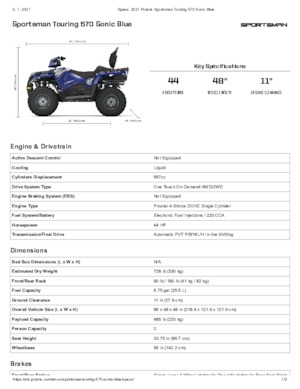ऑल-टेरेन व्हीकल (एटीवी) और क्वाड Polaris Sportsman touring 570