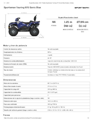 ऑल-टेरेन व्हीकल (एटीवी) और क्वाड Polaris Sportsman touring 570