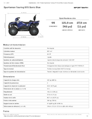 ऑल-टेरेन व्हीकल (एटीवी) और क्वाड Polaris Sportsman touring 570