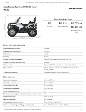 ऑल-टेरेन व्हीकल (एटीवी) और क्वाड Polaris Sportsman touring XP 1000