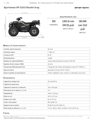 ऑल-टेरेन व्हीकल (एटीवी) और क्वाड Polaris Sportsman XP 1000