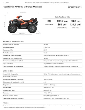 ऑल-टेरेन व्हीकल (एटीवी) और क्वाड Polaris Sportsman XP 1000 S