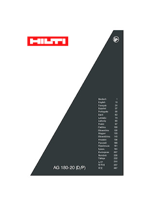 एंगल ग्राइंडर Hilti AG 180-P