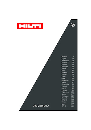 एंगल ग्राइंडर Hilti AG 230-20D